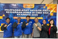 Pelepasan Atlet Akuatik Sulsel untuk berlaga di Kejuaraan Dunia di Cina.