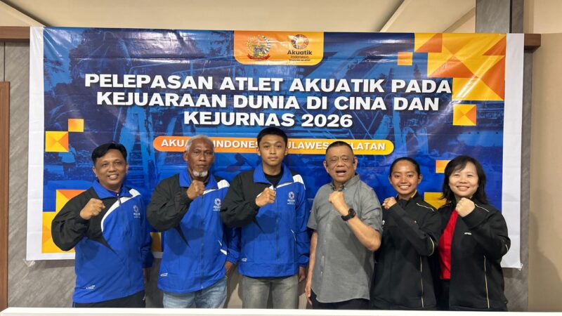 Pelepasan Atlet Akuatik Sulsel untuk berlaga di Kejuaraan Dunia di Cina.