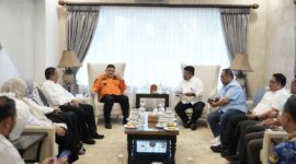 Wali Kota Makassar, Munafri Arifuddin menerima kunjungan Tim Panitia Daerah Musabaqah Tilawatil Quran (MTQ) KORPRI.