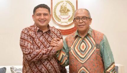 Munafri Arifuddin terima kunjungan IAS membahas masa depan Golkar Sulsel.