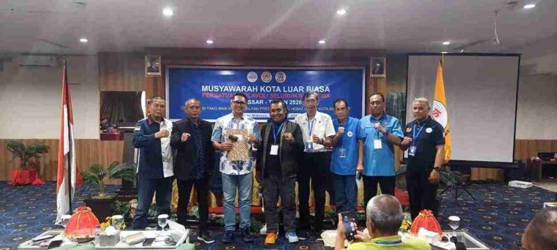 Ketua DPRD Kota Makassar, Supratman, resmi terpilih secara aklamasi sebagai Ketua Umum Pengurus Kota (Pengkot) Persatuan Bola Voli Seluruh Indonesia (PBVSI) Makassar masa bakti 2026–2030.